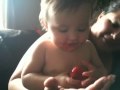 Abigail Eating A Strawberry