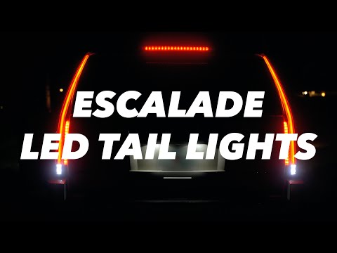 New LED Tail Lights for Cadillac Escalade - // 2007 - 2014 UPGRADE // (MOSTPLUS / Red Clear)