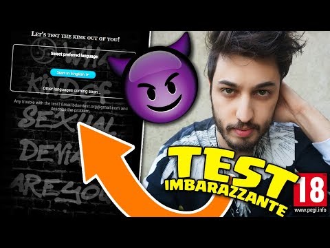 QUESTO TEST NON LO DOVEVO FARE... (che tipo di pervertito sei? ahah)