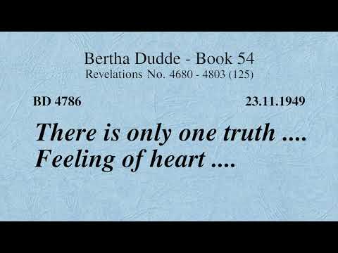 BD 4786 - THERE IS ONLY ONE TRUTH .... FEELING OF HEART ....