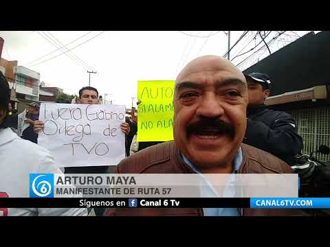 Video: Transportistas ruta 57 y 15 en CDMX se manifestaron