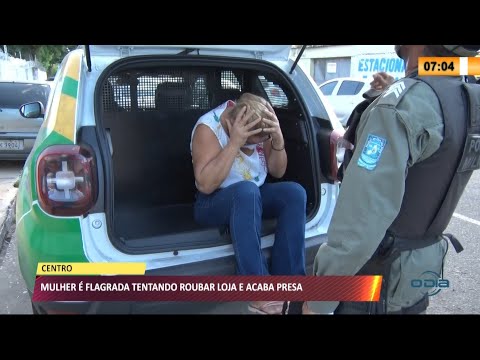 Mulher é presa tentando furtar lingeries no Centro de Teresina 27 05 2021