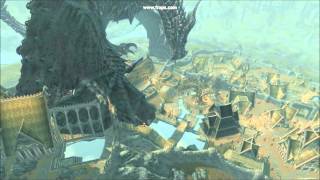Skyrim Mod: Ultra Dragons - Alduin Lands on Whiterun
