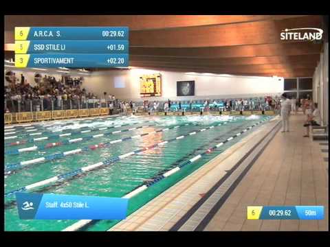 Serie 2 dei Staff. 4x50 Stile L.  Assoluti Femmine Master - Campionati Regionali Masters 2014 di Ve