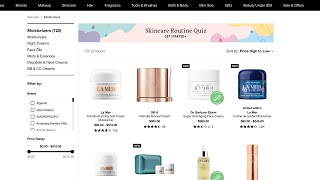 let's go window shopping: high end moisturizers at Sephora