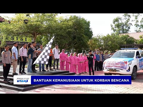 POLRES KUTIM KIRIM BANTUAN KEMANUSIAAN UNTUK KORBAN BENCANA ALAM SUMATERA