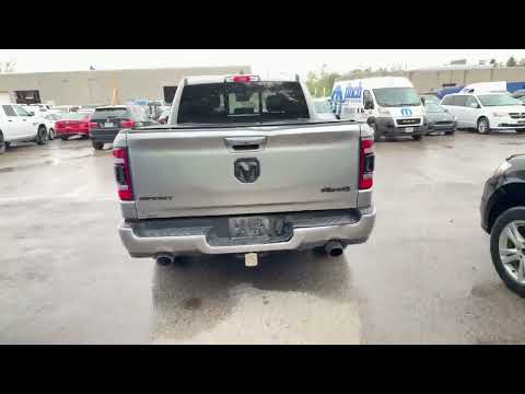 2022 Ram 1500 Sport 4x4 Crew Cab 5'7" Box in Silver for sale at Finch Chrysler Dodge Jeep Ram Ltd in London, ON