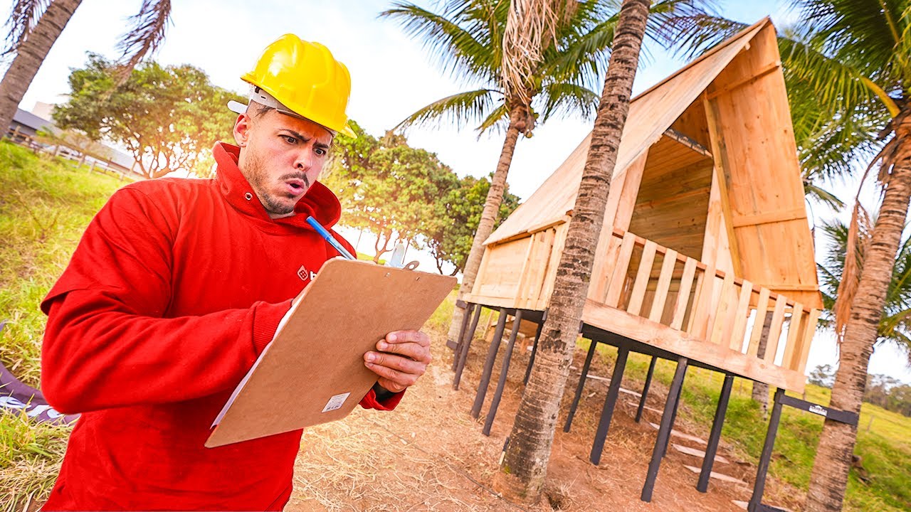 BATALHA DE CONSTRUÇÃO DE CASINHA NA ARVORE NA FAZENDA [EP 8 ]