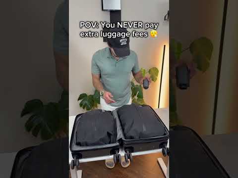Airlines HATE these reusable vacuum bags✈️😳 #luggage