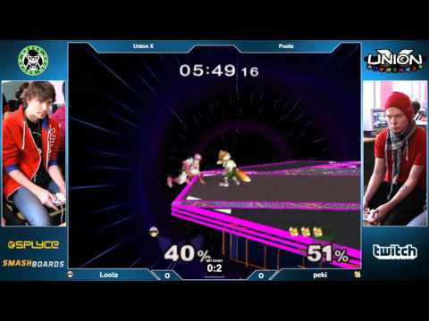 Union X - Loota (Cpt.Falcon) Vs. peki (Fox) - Pools - Melee Singles