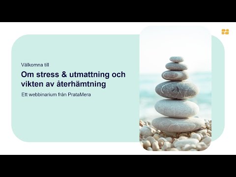 Föreläsning - Om stress och återhämtning