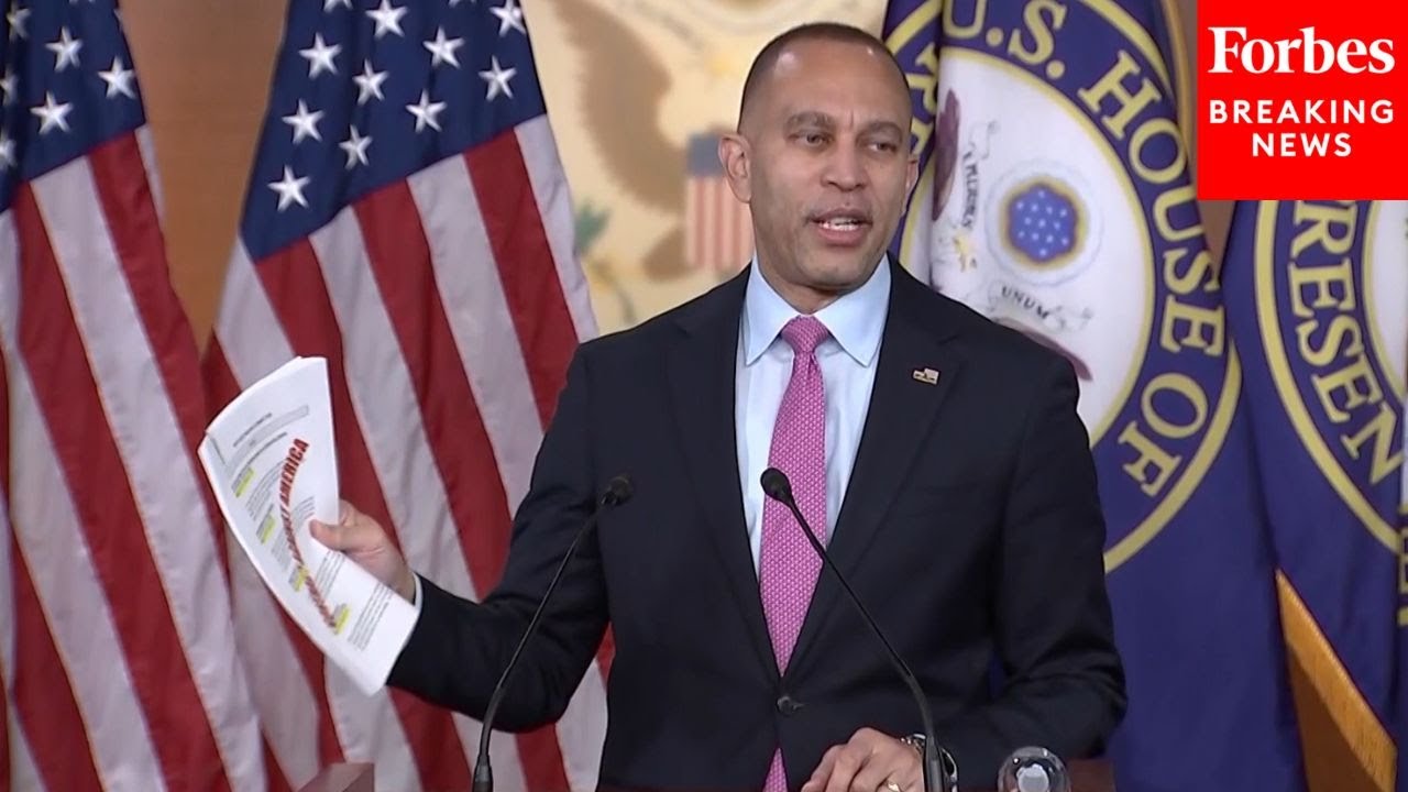 JUST IN: Hakeem Jeffries Holds Press Briefing After House GOP Unveil 'Their Extreme Budget Plan'