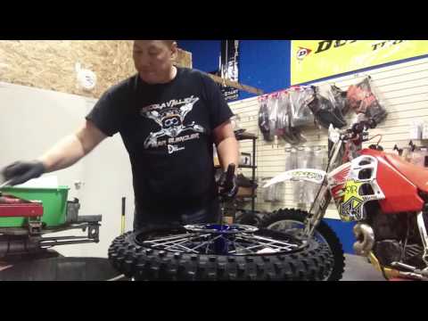 How to install a dirt bike tire the easy way