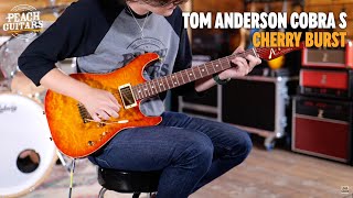 Video thumbnail for No Talking...Just Tones | Tom Anderson Cobra S Cherry Burst Used by Peach Guitars