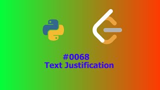 YouTube video 'No Sound Leetcode 68: Text Justification'