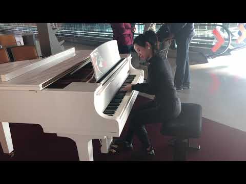 paris airport piano( river flows in you )