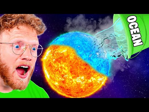 WHAT HAPPENS If You Pour ALL EARTHS WATER On The SUN? *movie*
