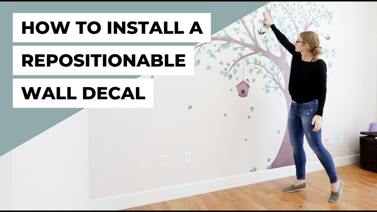 How to Install a Printed Tree Wall Decal
