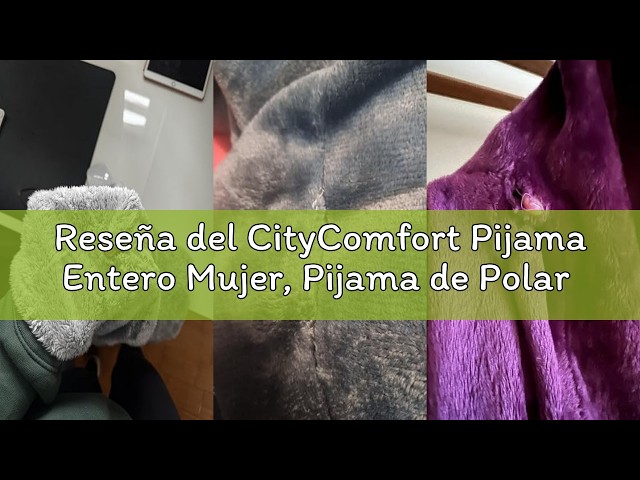 Vídeo relacionado con CityComfort Pijamas Mujer, Mono para Mujer, Pijama Mujer Invierno de Una Pieza, Regalos para Mujer y Chica Adolescente S-XL (Dos Tonos de Gris, L)