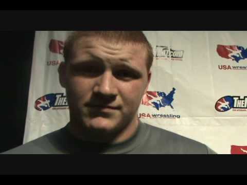 Cadet Freestyle 285 lbs. champion Donny Longendyke of Minnesota