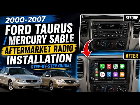 2000-2007 Ford Taurus / Mercury Sable Stereo removal & Aftermarket stereo installation!