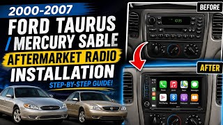 2000-2007 Ford Taurus / Mercury Sable Stereo removal & Aftermarket stereo installation!