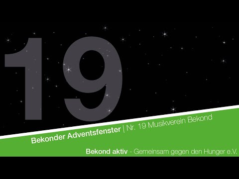 Bekonder Adventsfenster | Nr. 19 Musikverein Bekond
