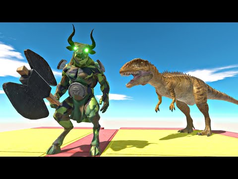 Dinosaur Hunter Soldier Minotaur - Animal Revolt Battle Simulator