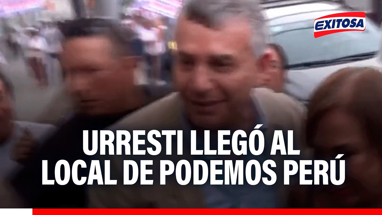 🔴🔵Daniel Urresti ofrecerá ‘balconazo’ en sede de Podemos Perú tras salir en libertad