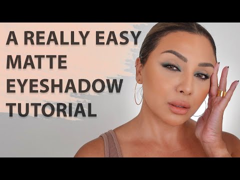 EASY MATTE EYESHADOW TUTORIAL 2021 | NINA UBHI