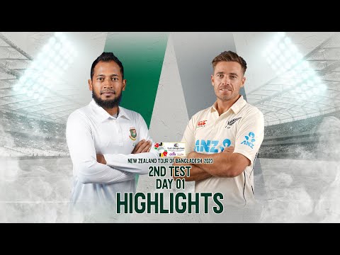 Bangladesh vs New Zealand Highlights | 2nd Test | Day 1 | New Zealand Tour of Bangladesh 2023
