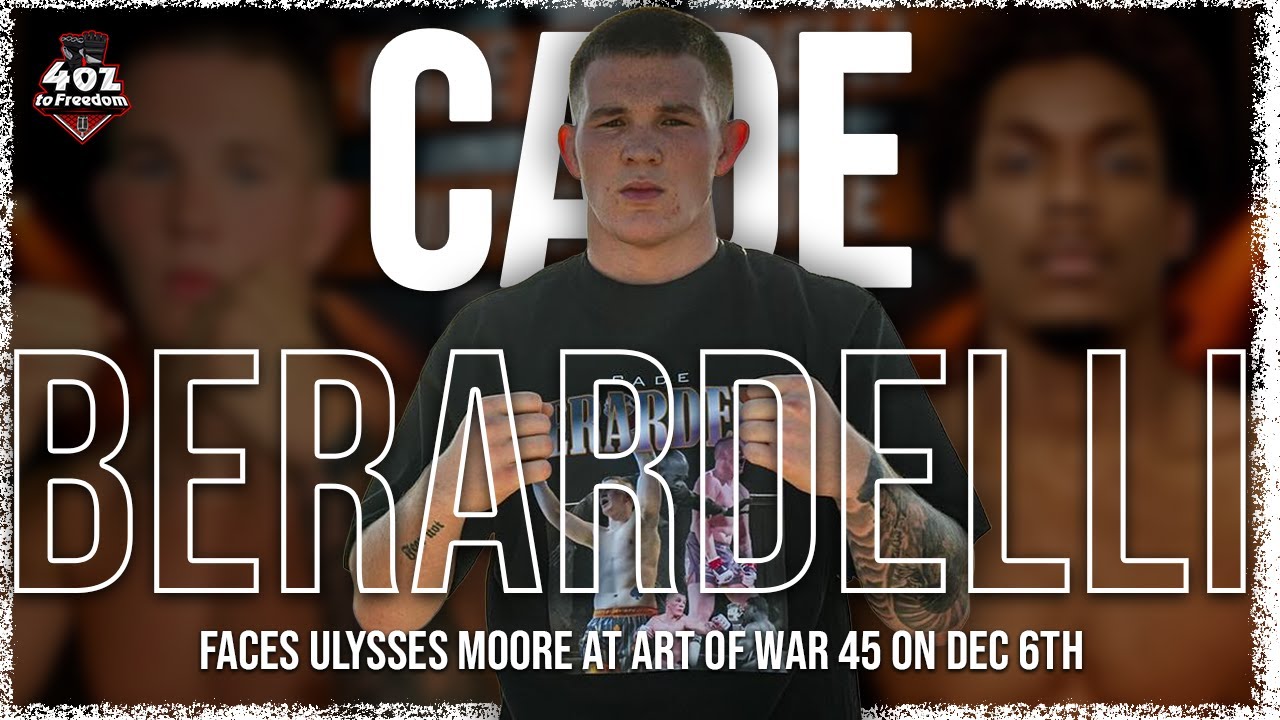 Cade Berardelli Returns Dec 6 at Art of War 45!