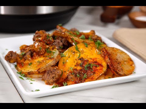 Instant Pot Beefy Potato Au Gratin