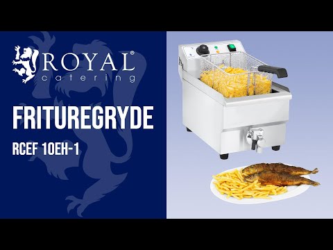 Produktvideo - Frituregryde - 10 l - 3000 W - afløbshane - Royal Catering
