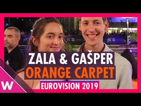 Zala Kralj & Gašper Šantl (Slovenia) @ Eurovision 2019 Red / Orange Carpet Opening Ceremony