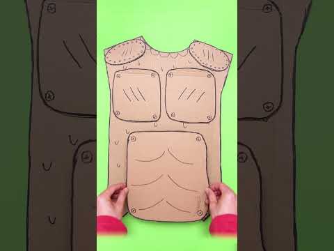 👹 Monster Under the Bed? 🛏️ Make a Cardboard Shield! #diy #craft