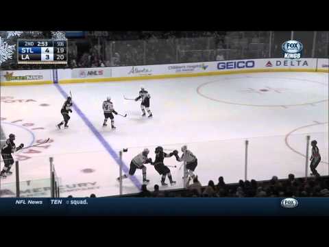 Jori Lehtera backhand goal 4-3 St. Louis Blues vs LA Kings Dec 18 2014 NHL