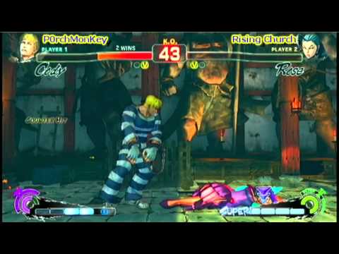 OCC Tournament 10/6/11:   SSF4 AE- P0rchMonKey (CO) vs Rising Church (RO)