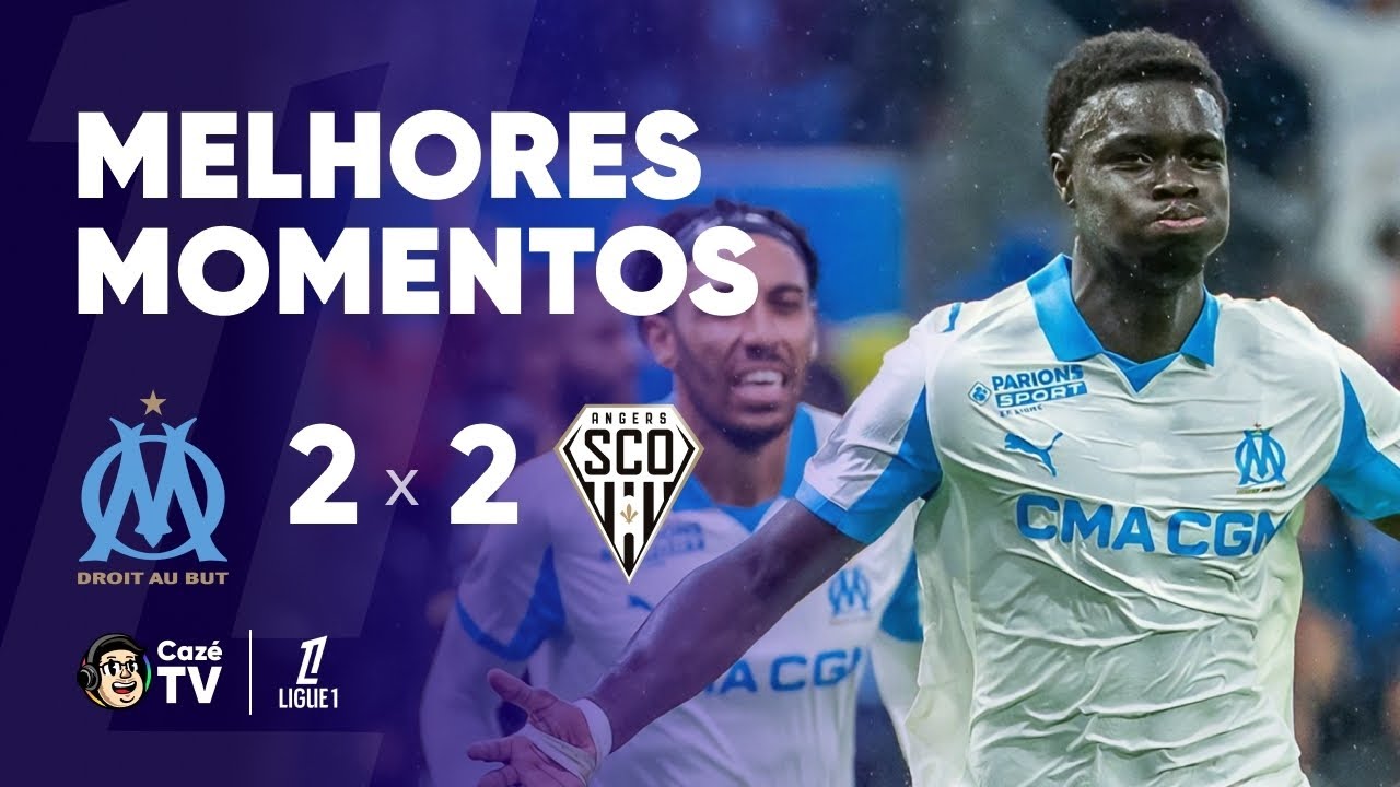 MELHORES MOMENTOS: MARSEILLE 2 X 2 ANGERS | LIGUE 1 25/26 | 10ª RODADA