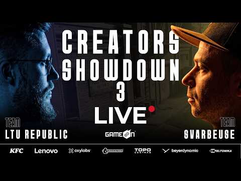 CS2 CREATORS SHOWDOWN PART III | TIESIOGIAI IŠ RED BULL GAMING GROUND GAMEON2026 | !komandos