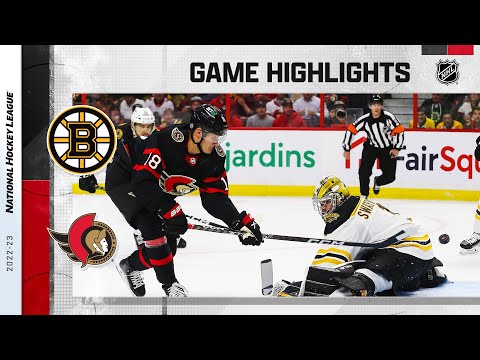 Bruins @ Senators 10/18 | NHL Highlights 2022