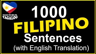 Learn Tagalog: 1000 Useful Filipino Phrases for Beginners