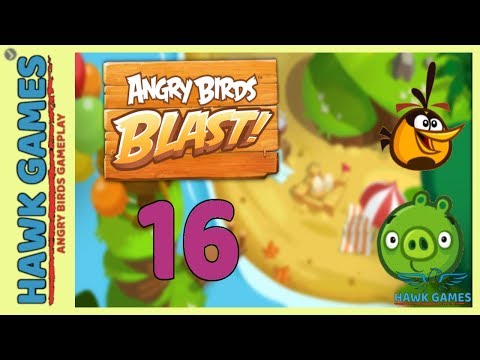 Angry Birds Blast 💥 Level 16 Hard - 3 Stars Walkthrough, No Boosters