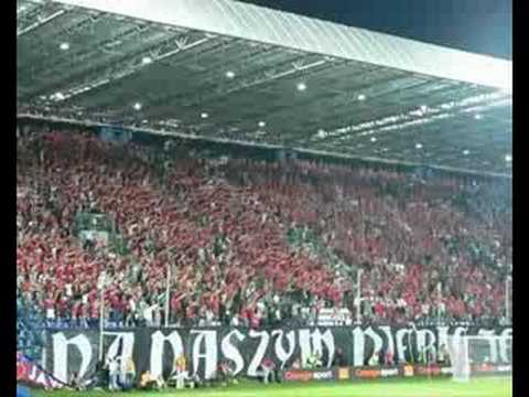 Kibice Wisły podczas meczu kw. LM Wisła - Barcelona (1-0)