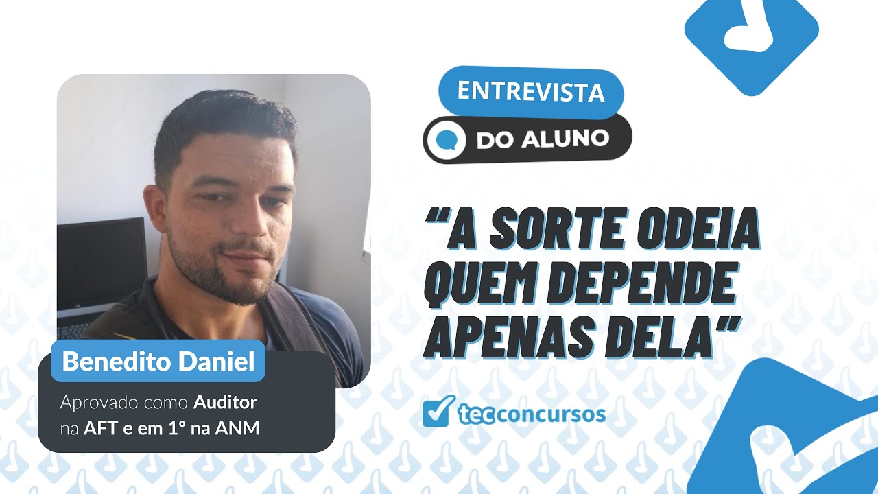 ENTREVISTA BENEDITO 01 do ISS Cuiabá FGV AUDITOR FISCAL - BENEDITO DANIEL