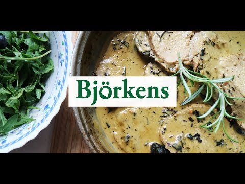 Grisfilé med ört- och vitvinssås