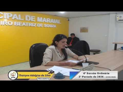 4ª Sessão Ordinária do 2º Período de 2026 - 25/05/2026