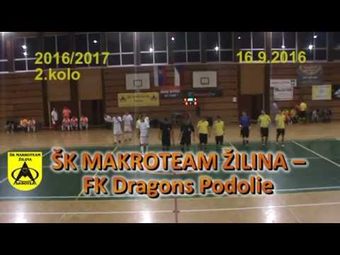 ŠK Makroteam Žilina - FK Dragons Podolie 4:4 (1:2)