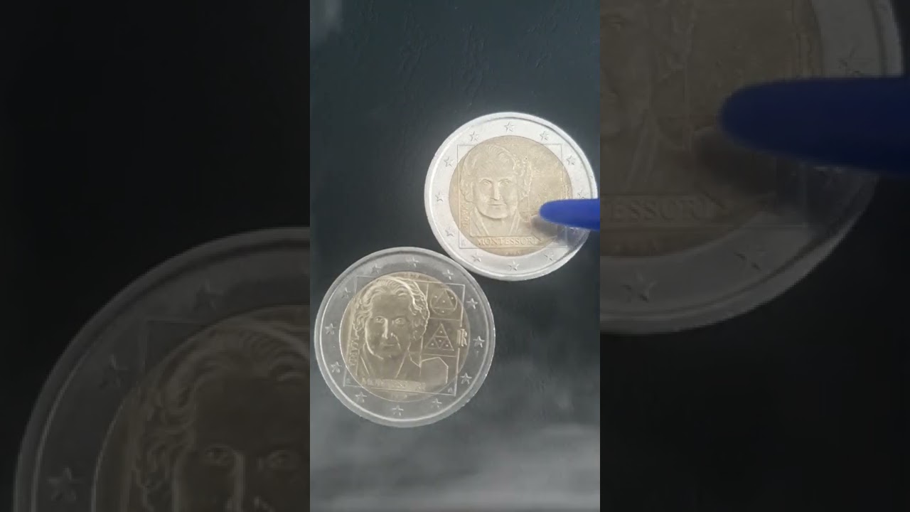 Watch Now 2 Euro errore di conio Italia Maria Montessori 2 Euro errore di conio Italia Maria Montessori