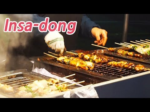 Insadong(Street food & souvenir shopping) l Where to go in Korea